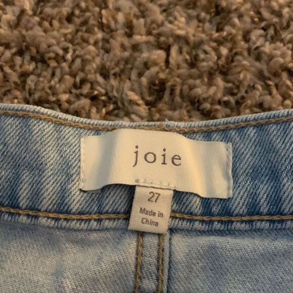 Joie high-rise front-slit jeans, size 27. - Picture 5 of 11